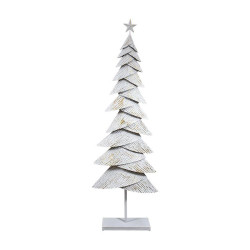 ΜΕΤΑΛΛΙΚΟ ΧΡΙΣΤΟΥΓΕΝΝΙΑΤΙΚΟ ΔΕΝΤΡΟ FL674 ΛΕΥΚΟ-ΜΠΕΖ ΧΡΩΜΑ 85x24x249