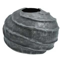 ΜΕΤΑΛΛΙΚΟ ΔΙΑΚΟΣΜΗΤΙΚΟ ΒΑΖΟ  FL1320 ΓΚΡΙ ΧΡΩΜΑ 26x19εκ