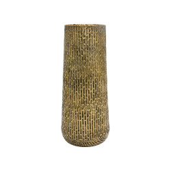 ΜΕΤΑΛΛΙΚΟ ΔΙΑΚΟΣΜΗΤΙΚΟ ΒΑΖΟ  FL1620 ΑΝΤΙΚΕ ΧΡΥΣΟ ΧΡΩΜΑ 16x34εκ