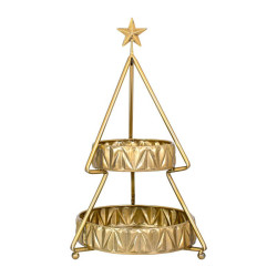 ΧΡΙΣΤΟΥΓΕΝΝΙΑΤΙΚΟΣ ΔΙΩΡΟΦΟΣ ΜΕΤΑΛΛΙΚΟΣ ΔΙΣΚΟΣ ΔΕΝΤΡΟ  FL0201 ΧΡΥΣΟ ΧΡΩΜΑ 36x30x58εκ