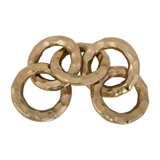 ΜΕΤΑΛΛΙΚΟ ΔΙΑΚΟΣΜΗΤΙΚΟ  Chain ΧΡΥΣΟ ΧΡΩΜΑ 10x10x34εκ