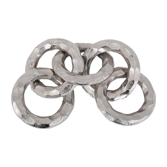 ΜΕΤΑΛΛΙΚΟ ΔΙΑΚΟΣΜΗΤΙΚΟ  Chain ΝΙΚΕΛ ΧΡΩΜΑ 10x10x34εκ