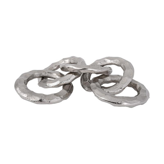 ΜΕΤΑΛΛΙΚΟ ΔΙΑΚΟΣΜΗΤΙΚΟ  Chain ΝΙΚΕΛ ΧΡΩΜΑ 10x10x34εκ