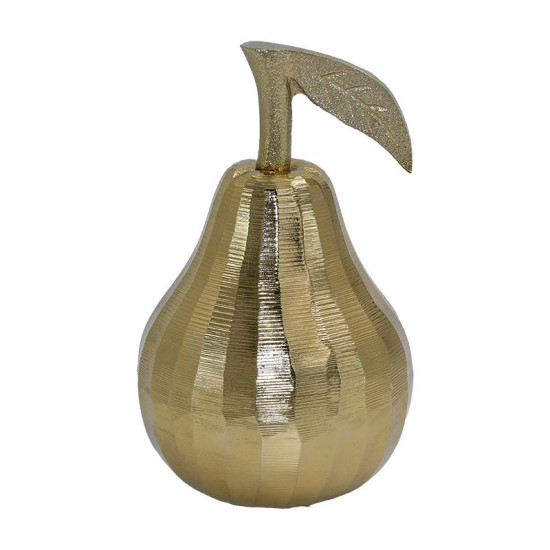 ΜΕΤΑΛΛΙΚΟ ΔΙΑΚΟΣΜΗΤΙΚΟ  Pear ΧΡΥΣΟ ΧΡΩΜΑ 11x16εκ