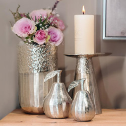 ΜΕΤΑΛΛΙΚΟ ΔΙΑΚΟΣΜΗΤΙΚΟ  Pear ΝΙΚΕΛ ΧΡΩΜΑ 11x16εκ