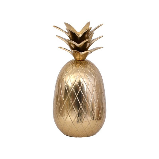 ΜΕΤΑΛΛΙΚΟ ΔΙΑΚΟΣΜΗΤΙΚΟ  Pineapple ΧΡΥΣΟ ΧΡΩΜΑ 9x9x17εκ