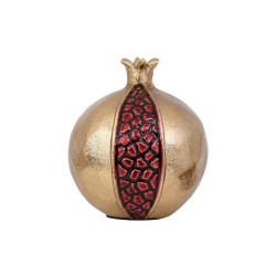 ΜΕΤΑΛΛΙΚΟ ΔΙΑΚΟΣΜΗΤΙΚΟ  Pomegranate ΧΡΥΣΟ-ΚΟΚΚΙΝΟ ΧΡΩΜΑ 10x11εκ
