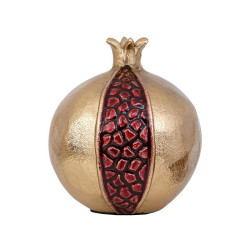 ΜΕΤΑΛΛΙΚΟ ΔΙΑΚΟΣΜΗΤΙΚΟ  Pomegranate ΧΡΥΣΟ-ΚΟΚΚΙΝΟ ΧΡΩΜΑ 12x13εκ
