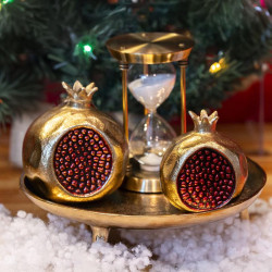 ΜΕΤΑΛΛΙΚΟ ΔΙΑΚΟΣΜΗΤΙΚΟ Pomegranate ΧΡΥΣΟ-ΚΟΚΚΙΝΟ ΧΡΩΜΑ 13x10x13εκ ΜΕΤΑΛΛΙΚΟ ΔΙΑΚΟΣΜΗΤΙΚΟ Pomegranate ΧΡΥΣΟ-ΚΟΚΚΙΝΟ ΧΡΩΜΑ 13x10x13εκ