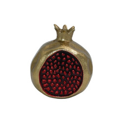 ΜΕΤΑΛΛΙΚΟ ΔΙΑΚΟΣΜΗΤΙΚΟ  Pomegranate ΧΡΥΣΟ-ΚΟΚΚΙΝΟ ΧΡΩΜΑ 8x10x11εκ