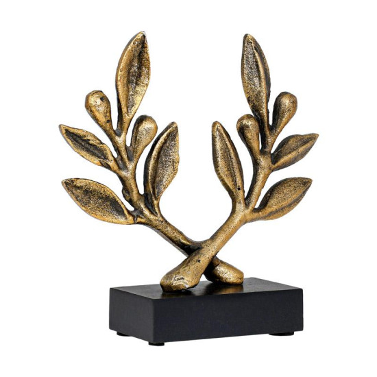 ΜΕΤΑΛΛΙΚΟ ΔΙΑΚΟΣΜΗΤΙΚΟ ΦΥΛΛΟ  FL76902 ΧΡΥΣΟ ΑΝΤΙΚΕ ΧΡΩΜΑ 18x6x18εκ