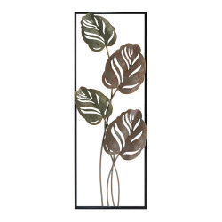 ΜΕΤΑΛΛΙΚΟ ΔΙΑΚΟΣΜΗΤΙΚΟ ΤΟΙΧΟΥ  Leafs FL223 ΚΑΦΕ ΧΡΩΜΑ 32x3x90εκ