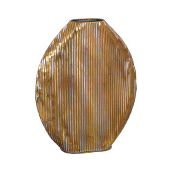 ΜΕΤΑΛΛΙΚΟ ΕΠΙΤΡΑΠΕΖΙΟ ΔΙΑΚΟΣΜΗΤΙΚΟ ΒΑΖΟ  FL0248 ΧΡΥΣΟ ΧΡΩΜΑ 40x11x54εκ