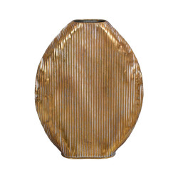 ΜΕΤΑΛΛΙΚΟ ΕΠΙΤΡΑΠΕΖΙΟ ΔΙΑΚΟΣΜΗΤΙΚΟ ΒΑΖΟ  FL0248 ΧΡΥΣΟ ΧΡΩΜΑ 40x11x54εκ