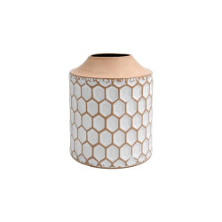 ΜΕΤΑΛΛΙΚΟ ΕΠΙΤΡΑΠΕΖΙΟ ΔΙΑΚΟΣΜΗΤΙΚΟ ΒΑΖΟ  FL364 ΜΠΕΖ-ΛΕΥΚΟ ΧΡΩΜΑ 19x23εκ ΜΕΤΑΛΛΙΚΟ ΕΠΙΤΡΑΠΕΖΙΟ ΔΙΑΚΟΣΜΗΤΙΚΟ ΒΑΖΟ  FL364 ΜΠΕΖ-ΛΕΥΚΟ ΧΡΩΜΑ 19x23εκ