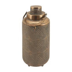 ΜΕΤΑΛΛΙΚΟ ΦΑΝΑΡΙ  225974 ΧΡΥΣΟ ΧΡΩΜΑ 19x19x36εκ