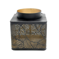 ΜΕΤΑΛΛΙΚΟ ΦΑΝΑΡΙ FL12077 ΜΑΥΡΟ-ΧΡΥΣΟ ΧΡΩΜΑ 14x14x15εκ ΜΕΤΑΛΛΙΚΟ ΦΑΝΑΡΙ FL12077 ΜΑΥΡΟ-ΧΡΥΣΟ ΧΡΩΜΑ 14x14x15εκ