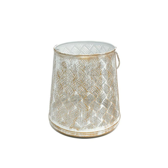 ΜΕΤΑΛΛΙΚΟ ΦΑΝΑΡΙ FL12370 ΛΕΥΚΟ-ΧΡΥΣΟ ΧΡΩΜΑ 20x22εκ ΜΕΤΑΛΛΙΚΟ ΦΑΝΑΡΙ FL12370 ΛΕΥΚΟ-ΧΡΥΣΟ ΧΡΩΜΑ 20x22εκ