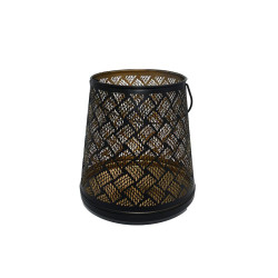 ΜΕΤΑΛΛΙΚΟ ΦΑΝΑΡΙ FL12370 ΜΑΥΡΟ-ΧΡΥΣΟ ΧΡΩΜΑ 20x22εκ ΜΕΤΑΛΛΙΚΟ ΦΑΝΑΡΙ FL12370 ΜΑΥΡΟ-ΧΡΥΣΟ ΧΡΩΜΑ 20x22εκ