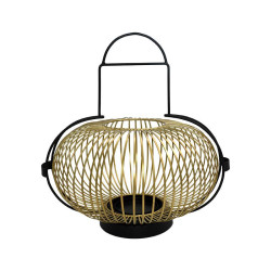 ΜΕΤΑΛΛΙΚΟ ΦΑΝΑΡΙ FL31892 ΜΑΥΡΟ-ΧΡΥΣΟ ΧΡΩΜΑ 39x33εκ ΜΕΤΑΛΛΙΚΟ ΦΑΝΑΡΙ FL31892 ΜΑΥΡΟ-ΧΡΥΣΟ ΧΡΩΜΑ 39x33εκ