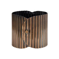 ΣΕΤ 2 ΜΕΤΑΛΛΙΚΑ ΚΑΣΠΩ  FL25186 ΜΠΡΟΝΖΕ ΧΡΩΜΑ 13x13εκ & 11x10εκ