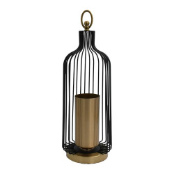 ΜΕΤΑΛΛΙΚΟ ΚΗΡΟΠΗΓΙΟ FL8478 ΜΑΥΡΟ-ΜΠΡΟΝΖΕ ΧΡΩΜΑ 17x17x50εκ ΜΕΤΑΛΛΙΚΟ ΚΗΡΟΠΗΓΙΟ FL8478 ΜΑΥΡΟ-ΜΠΡΟΝΖΕ ΧΡΩΜΑ 17x17x50εκ