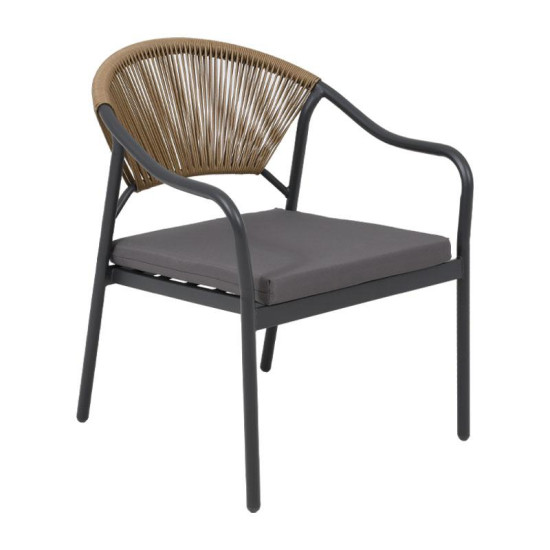 ΜΕΤΑΛΛΙΚΟ ΣΕΤ ΚΗΠΟΥ 4 ΤΜΧ  2133 ΓΚΡΙ 124x62x77εκ