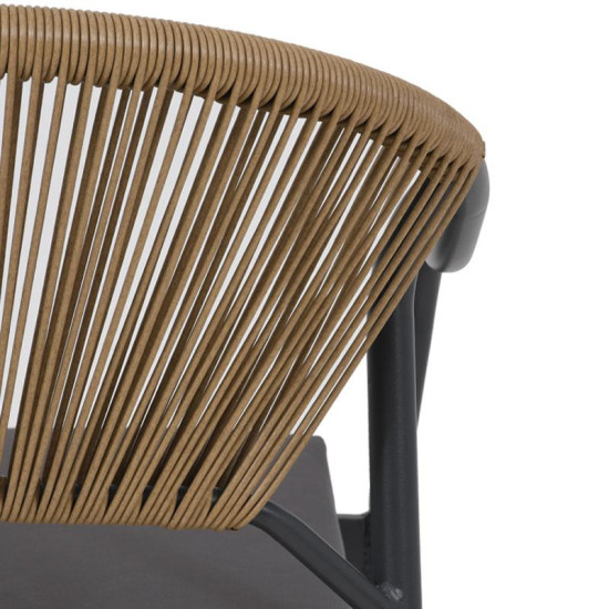 ΜΕΤΑΛΛΙΚΟ ΣΕΤ ΚΗΠΟΥ 4 ΤΜΧ  2133 ΓΚΡΙ 124x62x77εκ