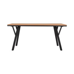 ΜΕΤΑΛΛΙΚΟ ΤΡΑΠΕΖΙ ΚΗΠΟΥ  FL6514 ΜΕ ΕΠΙΦΑΝΕΙΑ POLYWOOD ΧΡΩΜΑ ΓΚΡΙ 160x91x72εκ s.of