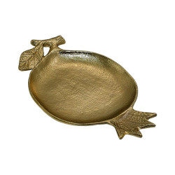 ΜΕΤΑΛΛΙΚΟΣ ΔΙΑΚΟΣΜΗΤΙΚΟΣ ΔΙΣΚΟΣ  Pomegranate ΧΡΥΣΟ ΧΡΩΜΑ 26x16x4εκ