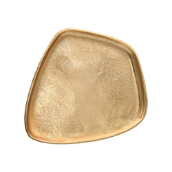 ΜΕΤΑΛΛΙΚΟΣ ΔΙΑΚΟΣΜΗΤΙΚΟΣ ΔΙΣΚΟΣ ΜΕ ΠΟΔΙ  FL12315 ΧΡΥΣΟ ΧΡΩΜΑ 42x35x7εκ