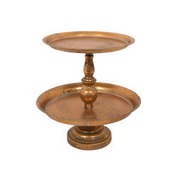 ΜΕΤΑΛΛΙΚΟΣ ΔΙΠΛΟΣ ΔΙΣΚΟΣ  ΧΡΥΣΟΣ 35x32x31εκ