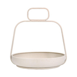 ΜΕΤΑΛΛΙΚΟΣ ΔΙΣΚΟΣ  FL620327 ΚΡΕΜ ΧΡΩΜΑ 26x25x27εκ