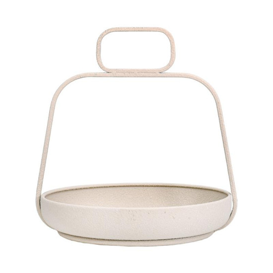 ΜΕΤΑΛΛΙΚΟΣ ΔΙΣΚΟΣ  FL620327 ΚΡΕΜ ΧΡΩΜΑ 26x25x27εκ