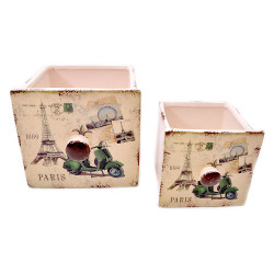 ΣΕΤ 2 ΚΕΡΑΜΙΚΑ ΚΑΣΠΩ  FL47412Α PARIS ΜΠΕΖ 15x14