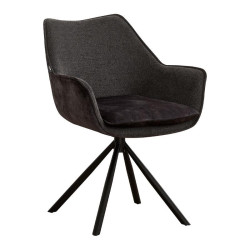 ΠΕΡΙΣΤΡΕΦΟΜΕΝΗ ΚΑΡΕΚΛΑ  FL5064 ΜΕ ΜΕΤΑΛΛΙΚΑ ΠΟΔΙΑ ΚΑΙ ΓΚΡΙ ΧΡΩΜΑ ΥΦΑΣΜΑΤΟΣ 62x61,5x84εκ ΠΕΡΙΣΤΡΕΦΟΜΕΝΗ ΚΑΡΕΚΛΑ  FL5064 ΜΕ ΜΕΤΑΛΛΙΚΑ ΠΟΔΙΑ ΚΑΙ ΓΚΡΙ ΧΡΩΜΑ ΥΦΑΣΜΑΤΟΣ 62x61,5x84εκ