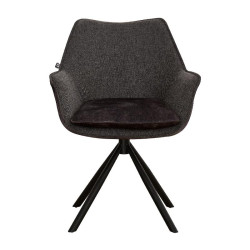 ΠΕΡΙΣΤΡΕΦΟΜΕΝΗ ΚΑΡΕΚΛΑ  FL5064 ΜΕ ΜΕΤΑΛΛΙΚΑ ΠΟΔΙΑ ΚΑΙ ΓΚΡΙ ΧΡΩΜΑ ΥΦΑΣΜΑΤΟΣ 62x61,5x84εκ ΠΕΡΙΣΤΡΕΦΟΜΕΝΗ ΚΑΡΕΚΛΑ  FL5064 ΜΕ ΜΕΤΑΛΛΙΚΑ ΠΟΔΙΑ ΚΑΙ ΓΚΡΙ ΧΡΩΜΑ ΥΦΑΣΜΑΤΟΣ 62x61,5x84εκ