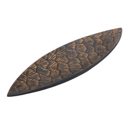 ΠΙΑΤΕΛΑ "Leaf" ΓΚΡΙ-ΧΡΥΣΟ 49*16.5*4εκ ΠΙΑΤΕΛΑ "Leaf" ΓΚΡΙ-ΧΡΥΣΟ 49*16.5*4εκ