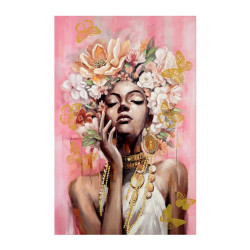 ΠΙΝΑΚΑΣ ΣΕ ΚΑΜΒΑ FL0051 ΡΟΖ-ΚΑΦΕ-ΧΡΥΣΟ 80x3x120εκ ΠΙΝΑΚΑΣ ΣΕ ΚΑΜΒΑ FL0051 ΡΟΖ-ΚΑΦΕ-ΧΡΥΣΟ 80x3x120εκ