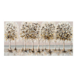 ΠΙΝΑΚΑΣ ΣΕ ΚΑΜΒΑ  FL1641 ΜΠΕΖ-ΚΑΦΕ-ΧΡΥΣΟ 120x3x80εκ