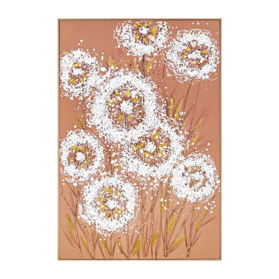 ΠΙΝΑΚΑΣ ΣΕ ΚΑΜΒΑ  FL25079 ΛΕΥΚΟ-ΧΡΥΣΟ-ΠΟΡΤΟΚΑΛΙ 82x122εκ