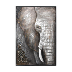 ΠΙΝΑΚΑΣ ΣΕ ΚΑΜΒΑ  FL84 ΜΠΕΖ-ΚΑΦΕ-ΛΕΥΚΟ 80x120εκ