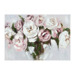 ΠΙΝΑΚΑΣ ΣΕ ΚΑΜΒΑ "Flower 35501" ΜΠΕΖ-ΡΟΖ-ΛΕΥΚΟ 100x3x70εκ ΠΙΝΑΚΑΣ ΣΕ ΚΑΜΒΑ "Flower 35501" ΜΠΕΖ-ΡΟΖ-ΛΕΥΚΟ 100x3x70εκ