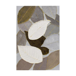 ΠΙΝΑΚΑΣ ΣΕ ΚΑΜΒΑ  ΛΕΥΚΟ-ΜΠΕΖ-ΚΑΦΕ 120x80xεκ