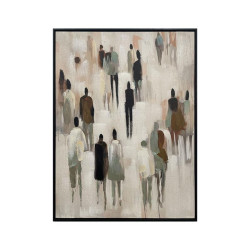 ΠΙΝΑΚΑΣ ΣΕ ΚΑΜΒΑ "Peoples No1 37530" ΜΠΕΖ-ΓΚΡΙ-ΛΕΥΚΟ 60x4x80εκ ΠΙΝΑΚΑΣ ΣΕ ΚΑΜΒΑ "Peoples No1 37530" ΜΠΕΖ-ΓΚΡΙ-ΛΕΥΚΟ 60x4x80εκ