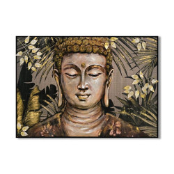 ΠΙΝΑΚΑΣ ΣΕ ΚΑΜΒΑ ΜΕ ΠΛΑΣΤΙΚΟ ΠΛΑΙΣΙΟ  "Buddha" 122x5x82cm