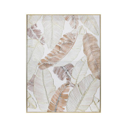 ΠΙΝΑΚΑΣ ΣΕ ΚΑΜΒΑ ΜΕ ΠΛΑΣΤΙΚΟ ΠΛΑΙΣΙΟ  FL247424 ΧΡΥΣΟ-ΛΕΥΚΟ 60x4x80εκ