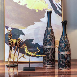 POLYRESIN ΒΑΖΟ  2190 ΜΠΡΟΝΖΕ ΧΡΩΜΑ 13,5x13,5x49εκ