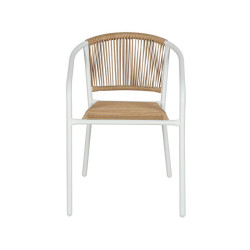 ΠΟΛΥΘΡΟΝΑ ΚΗΠΟΥ Fyllianna FL11465 ΑΠΟ ΣΥΝΘΕΤΙΚΟ RATTAN MΕ ΜΕΤΑΛΛΙΚΟ ΣΚΕΛΕΤΟ ΛΕΥΚΟ ΧΡΩΜΑ 54x63x74εκ