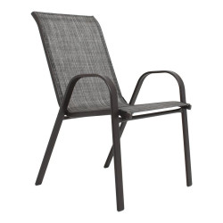 ΠΟΛΥΘΡΟΝΑ ΚΗΠΟΥ  FL5001 ΜΑΥΡΟ-ΜΠΕΖ ΧΡΩΜΑ TEXTILENE ΚΑΦΕ ΣΚΕΛΕΤΟΣ 55x72x92εκ txt